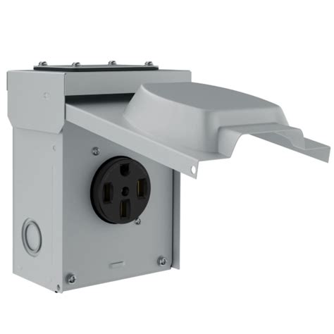 50 amp electric box|50 amp outdoor outlet box.